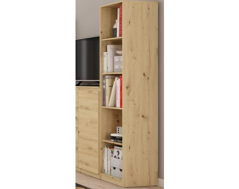 E-shop Vysoký regál Carlos, dub artisan, šírka 40 cm%