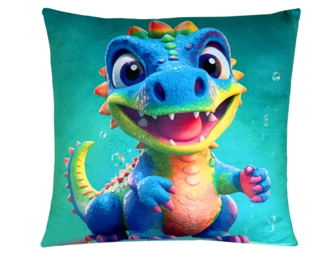 Detský dekoračný vankúš Phantasy Dino, 35x35 cm%