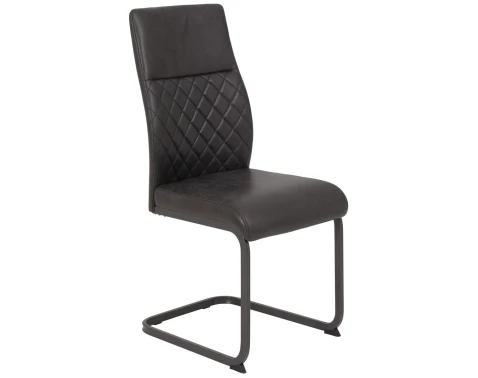 E-shop Jedálenská stolička Samira, antracitová vintage látka%