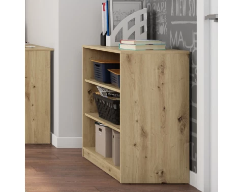 E-shop Nízký regál Carlos, dub artisan, šírka 75 cm%