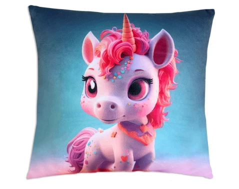 E-shop Detský dekoračný vankúš Phantasy Jednorožec, 35x35 cm%