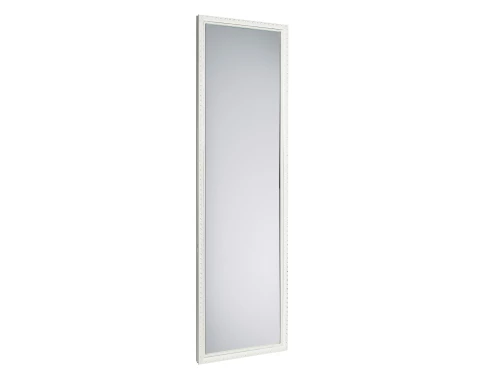 E-shop Nástenné zrkadlo Loreley 35x125 cm, drevený biely rám%