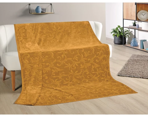 E-shop Deka Ornament 180x220 cm, horčicovo žltá%