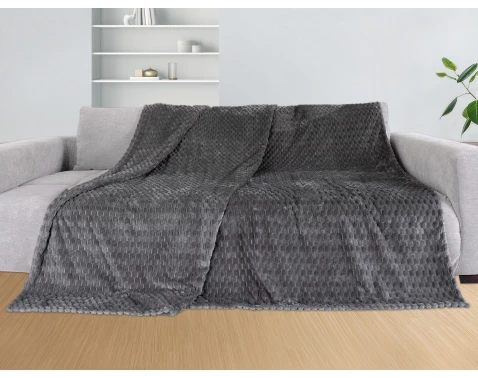 Deka Cashmere touch Big Dots 150x200 cm, antracit%