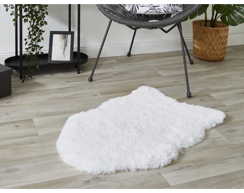 E-shop Umelá kožušina Alpa 50x80 cm, biela%