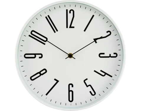 Nástenné hodiny 30 cm, biele%
