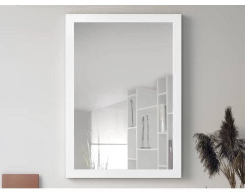 Nástenné zrkadlo Thea 48x68 cm, biele%