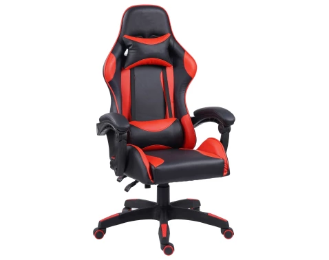 Kancelárske kreslo Tizian, červená/čierna ekokoža%