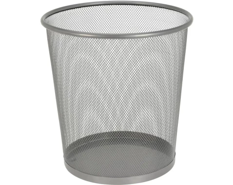 Odpadkový kôš na papier 28 cm, strieborný kov%