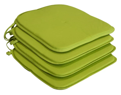 Súprava podsedákov na stoličky (4 ks) Bella 38x38 cm, zelená%