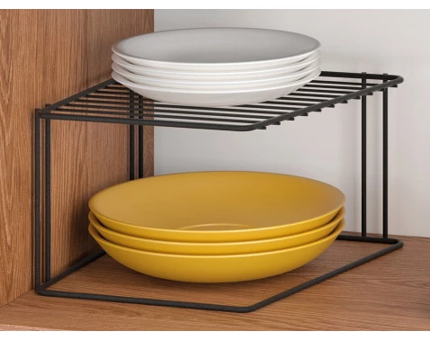 E-shop Stojan na taniere do skrinky Lava TouchTherm 25x15 cm, čierny%