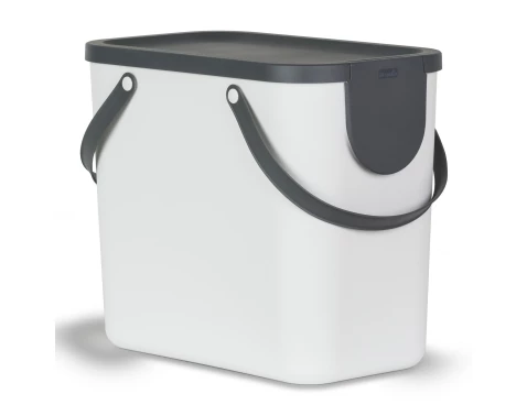Odpadkový kôš Albula 25 l, biely%