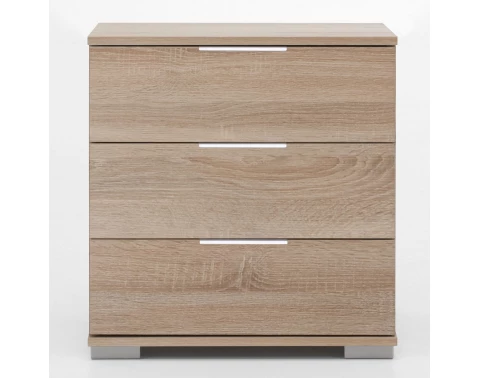 Nočný stolík Easy Plus, 3 zásuvky, dub sonoma%