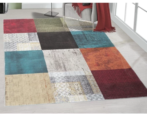 E-shop Koberec Edessa 160x230 cm, farebný vintage patchwork%