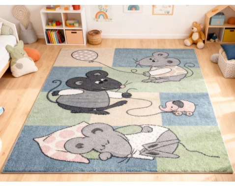 E-shop Detský koberec Dream Kids 120x170 cm, veselé myšky%