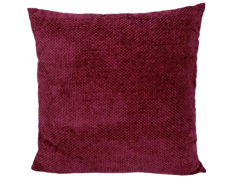E-shop Dekoračný vankúš Chenille Cross 60x60 cm, červený%