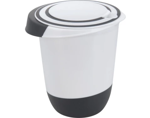 Misa s vekom na šľahanie 1,5 l, čierna/biela%