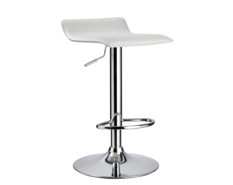 Barová stolička Andrea, biela ekokoža%