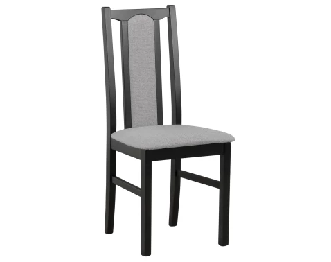 Jedálenská stolička Kolga, čierna/sivá tkanina%