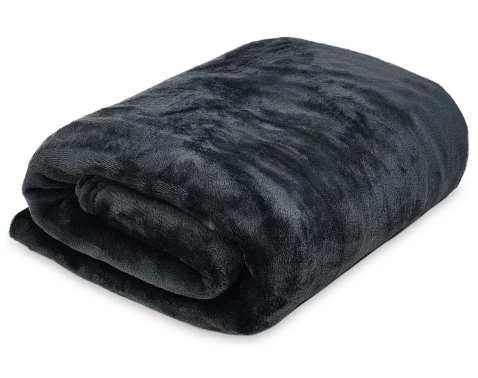 E-shop Flanelová deka Viktória 140x200 cm, antracitová%
