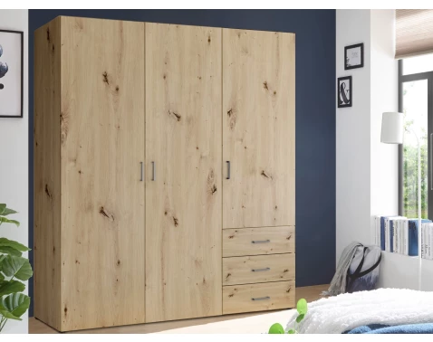 E-shop Šatníková skriňa Koski, 150 cm, dub artisan%