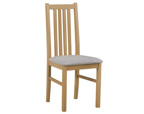 E-shop Jedálenská stolička Ontika, dub grandson/šedá tkanina%