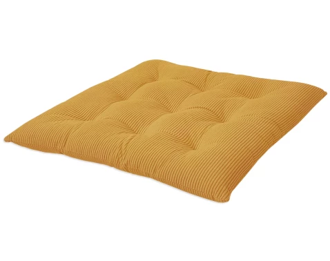 E-shop Podsedák na stoličky Antje 40x40 cm, medovo žltý%