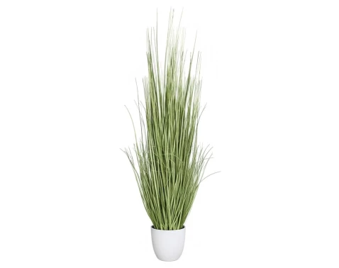 E-shop Umelá rastlina v kvetináči Zebra tráva 115 cm, zeleno-biela%