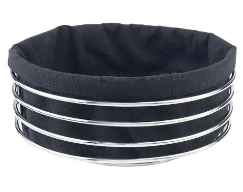 Kôš na pečivo LifeStyle, guľatý čierny%