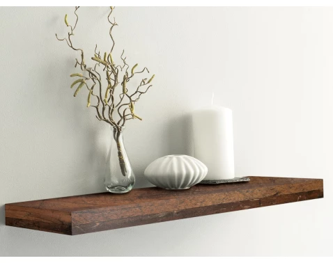 E-shop Polica na stenu Shelvy 60 cm, vintage optika dreva%