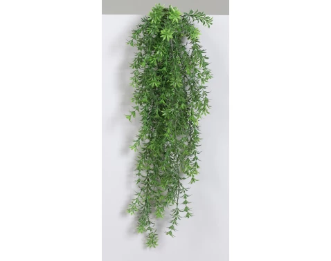 E-shop Závesná umelá rastlina 75 cm, zelená%