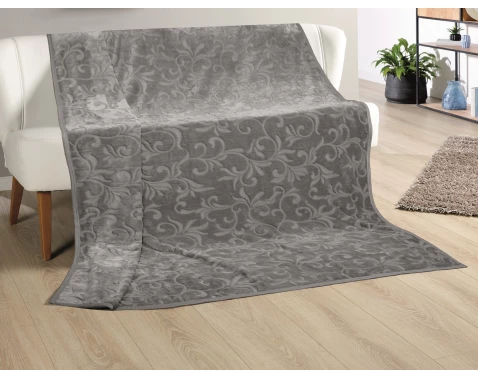 E-shop Deka Ornament XXL 180x220 cm, strieborná%