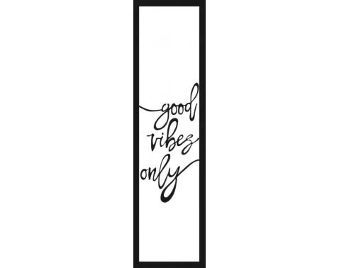 E-shop Rámovaný obraz Good vibes only, 15x60 cm%