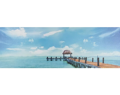 E-shop Obraz na plátne Tahiti, 90x30 cm%