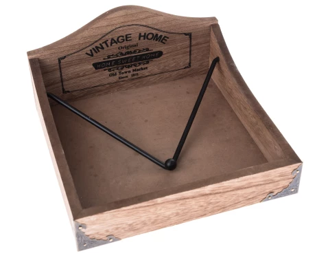 E-shop Box na obrúsky Vintage Home 21x11 cm, drevený%