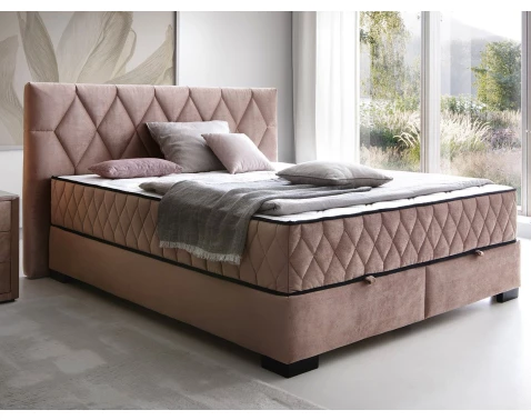 E-shop Posteľ Reve 180x200 cm, tmavo ružová látka%