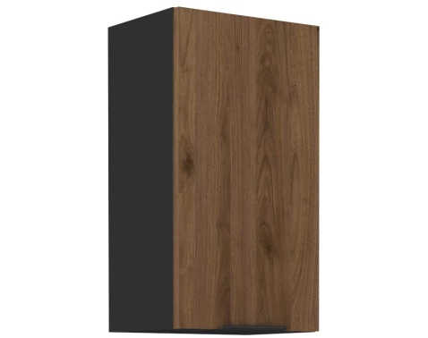 E-shop Horná kuchynská skrinka Monza, 40 cm, orech/čierna%