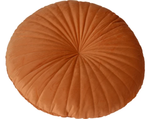 Okrúhly dekoračný vankúš Atmos 40 cm, tmavo oranžový%