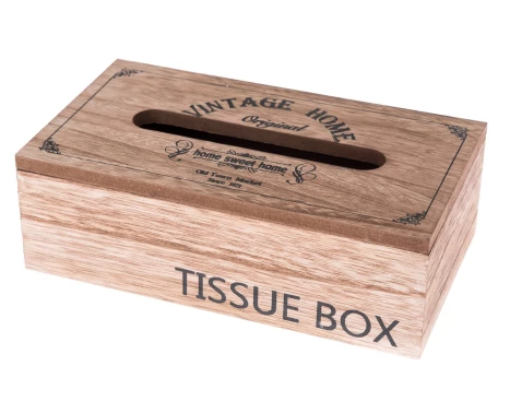 E-shop Box na vreckovky Vintage Home 25x8 cm, drevený%