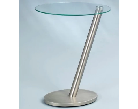 Odkladací stolík Onda, kov/číre sklo%