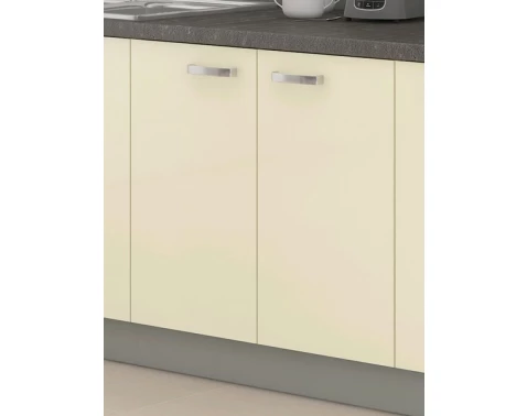 E-shop Dolná kuchynská skrinka Karmen 80D, 80 cm, šedá/krémová%