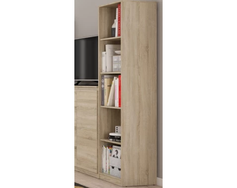 E-shop Vysoký regál Carlos, dub sonoma, šírka 40 cm%