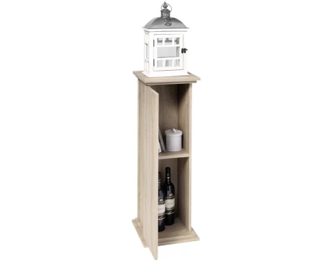 E-shop Skrinka v optike stĺpa Essex 2, výška 89 cm, dub sonoma%