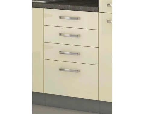 E-shop Dolná kuchynská skrinka Karmen 40D, 40 cm, šedá/krémová%