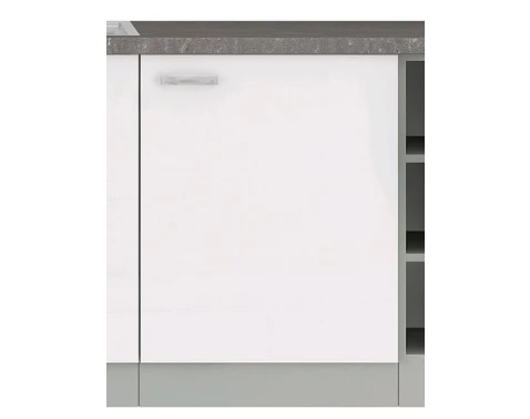 E-shop Dolná kuchynská skrinka Bianka 60D, 60 cm, biely lesk%