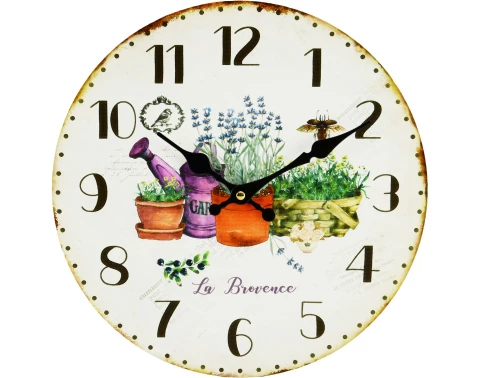 Nástenné hodiny Zahrada 30 cm, MDF%