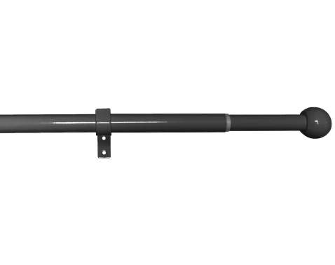 E-shop Garniža Lory 120-230 cm, čierny nikel%