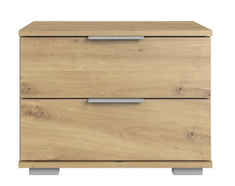 Nočný stolík Easy Plus, 2 zásuvky, dub artisan%