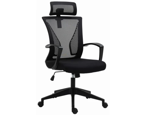 Kancelárska stolička Laura, čierna látka%