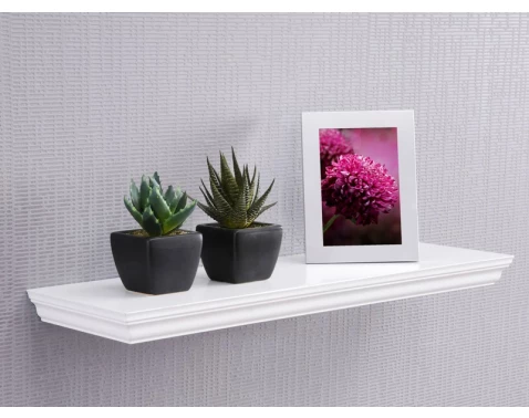 E-shop Nástenná polica Landwood, šírka 60 cm, biela%